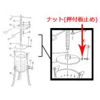 EBM 江部松商事 ＥＢＭ　鉄　ギョーザ絞り器用　?ナット（押付板止め）