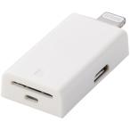 ELECOM Elecom Lightning устройство для считывания карт /microSD специальный /Type-C изменение адаптор есть ./ прямой ../ белый MR-LD102WH