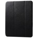 ELECOM エレコム 13インチiPad Air(M2)フラップケース/Apple Pencil収納/スリープ対応/ブラック TB-A24XSABK