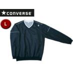 コンバース CONVERSE  CB162501S-1911 ウォームアップジャケット（裾ボックス仕様） 【L】 （ブラック×ホワイト）