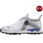 ミズノ mizuno  ゴルフ ウエーブハザード BOA 27.0cm (ホワイト×ハザードブルー) 51GM2170