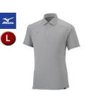 ミズノ mizuno  ポロシャツ グレー杢 Lサイズ 32MA2083