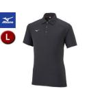 ミズノ mizuno  ポロシャツ ブラック杢 Lサイズ 32MA2083