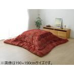 IKEHIKO イケヒコ メーカー直送代引不可  こたつ布団 正方形 洗える シンプル チェック柄 レッド 約190×190cm 5557719