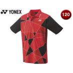 ヨネックス YONEX  テニス ジュニアゲームシャツ 10465J 496(サンセットレッド) J120