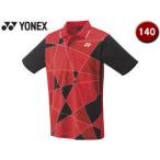 ヨネックス YONEX  テニス ジュニアゲームシャツ 10465J 496(サンセットレッド) J140