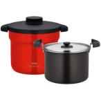 THERMOS サーモス KBJ-4502-UR(アーバンレッド)　真空保温調理器シャトルシェフ 4.3L(4〜6人用)