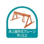 UNIT ユニット ステッカー 床上操作式クレーン5t以上・2枚1シート・35X35 851-69
