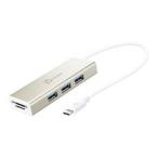 j5 create USB Type-C 3 порт HUB+SD/MicroSD устройство для считывания карт JCH347