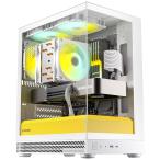Okinos Micro-ATX соответствует mini tower PC кейс белый / желтый Aqua UNO Yolk (White/Yellow)