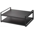 YAMAZAKI 山崎実業 tower タワー  レンジ上ラック ブラック (7939)