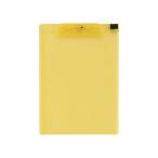 LIHIT LAB./リヒトラブ AQUA DROPs クリップボード A4E型 黄 A4判タテ型 A-5010-5キ