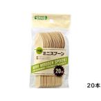 大和物産株式会社 Green Select 木製ミニスプーン 20本