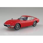 AOSHIMA アオシマ 楽プラ スナップキット No.06-SR トヨタ 2000GT(ソーラーレッド)