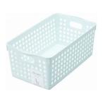 inomata イノマタ化学 ストックバスケット 幅16.6×奥行29.3×高さ11.5cm ライトブルー