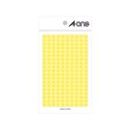 A・one/エーワン カラーラベル 5mm丸 黄 07064