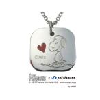 バンビジュエリー株式会社  PEANUTS × Phiten 靴を履いたスヌーピー ペンダント KLNZ20009 リバーシブル ステンレス