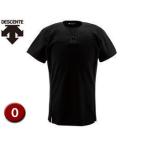 デサント DESCENTE  DB1012-BLK ユニフォームシャツ ハーフボタンシャツ 【O】 (ブラック)