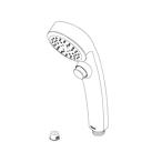 ショッピングシャワーヘッド TOTO トートー シャワーヘッド(エアインクリック、めっき) THC57C