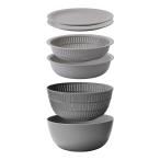ショッピングIT like-it ライクイット 米とぎにも使えるザルとボウル6点セットLBK-10 グレー