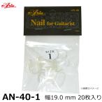Aria/アリア 在庫限り特価！ネイルチップ AN-40-1 幅：19mm 20枚入り　ギタリスト用ネイルチップ