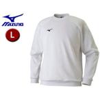 ミズノ mizuno  32JC7175-03 スウェットシャツ 【L】 （ホワイト杢）