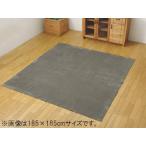 IKEHIKO イケヒコ  ラグ1.5畳 洗える 無地 イーズ グレー 約130×185cm 裏:すべりにくい加工 ホットカーペット対応 3963509
