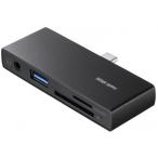  Sanwa Supply Type-C устройство для считывания карт USB3.2 Gen1 SD/microSD/3.5mm/USB Ax1 4 высшее Mini Jack прямой разница .ADR-5TCSD2BK