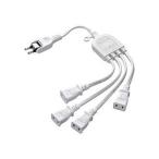 SANWA SUPPLY Sanwa Supply AC адаптер специальный источник питания удлинитель 2P 4 ответвление белый TAP-EX4WN