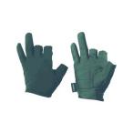 OTAFUKU GLOVE おたふく手袋 フーバー シンセティックレザーグローブ 3フィンガーレスモデル ブラック Mサイズ FB-62-BK-M