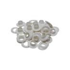 SK11  PC両面ハトメ玉10mm 白 No.185W