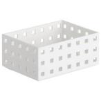 Yoshikawakuni 吉川国工業所 小物入れ 収納ケース ブリックス 140スリム M W(ホワイト)