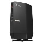 BUFFALO バッファロー Wi-Fi 7(11be)対応デュアルバンドWi-Fiルーター 5764+688Mbps WSR6500BE6P-BK ブラック