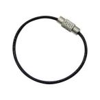 MIZUMOTO 水本機械製作所 キーワイヤーホルダー ワイヤー径1mm全長150mm ブラック (1個入り) B-2962