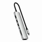 Satechi サテチ ハブ・ドッキングステーション 7-in-1 USB-C Slim Multiport Adapter with Ethernet (Silver) PST-P7SS