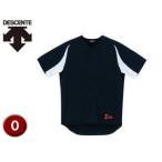 デサント DESCENTE  DB43M-BKSW ユニフォームシャツ カラーコンビネーション 【O】 （ブラック×Sホワイト）