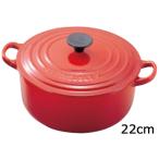 ショッピングルクルーゼ LE CREUSET ル・クルーゼ  ル・クルーゼ　トラディション　ココットロンド　22cm　2501-22-06　チェリーレッド