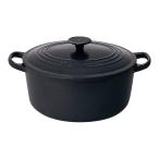 ショッピングル・クルーゼ LE CREUSET ル・クルーゼ ココット・ロンド　２５０１　２６cm　マットブラック