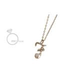 me.luxe／エムイーリュークス  95-0791 ダイヤ/イニシャルネックレス　【T】