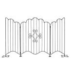  дом стиль [ сборка тип ] elegant торцевая дверь черный EG1200BLK