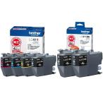 brother ブラザー 純正インクカートリッジ 4色パック+ブラック2個入 LC411-4PK+LC411BK-2PK