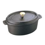staub ストウブ ホーロー鍋 RST3503 ピコ・ココット オーバル(17cm)/ブラック