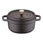 staub ストウブ ホーロー鍋 RST3407 ピコ・ココット ラウンド (22cm)/ブラック
