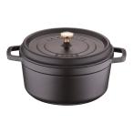 staub ストウブ ホーロー鍋 RST3409 ピコ・ココット ラウンド (26cm)/ブラック