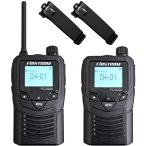 F.R.C エフ・アール・シー 特定小電力トランシーバー２台セット 総務省技術基準適合品 免許・資格不要 FIRSTCOM  FC-S220W ブラック