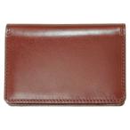 ショッピング名刺入れ TOCHIGI/栃木レザー 名刺入れ　ワイン　630005-32