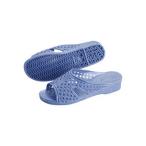 アスカ商事 婦人シャワーサンダル　前あき L　ブルー