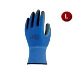 OTAFUKU GLOVE おたふく手袋 13G天然ゴム背抜 10P Lサイズ (ブルー) A-385