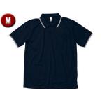 ボンマックス BONMAX  【男女兼用・ジュニア Ｔシャツ】ライン入りベーシックドライポロシャツ（ユニセックス） ネイビー GM