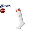 アシックス asics  XSS097-0120 ストッキング【24cm】 (ホワイト×オレンジ)